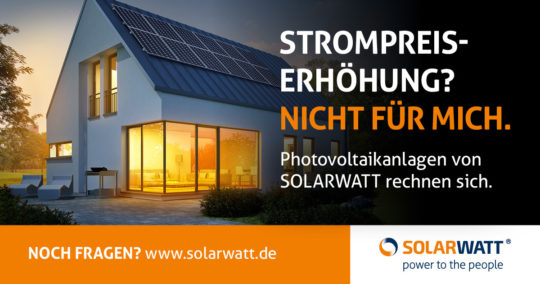 Solarwatt Werbung